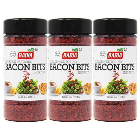 Amazon.com: Badia Imitation Bacon Bits, 4 oz - Palatize Pack of 3