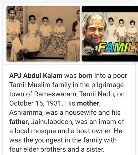A p j abdul kalam ka parents details - Brainly.in
