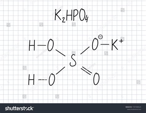 Potassium Hydrogen Phosphate Formula Handwritten Chemical Stock ...