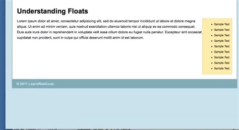 CSS Float Tutorial 的图像结果