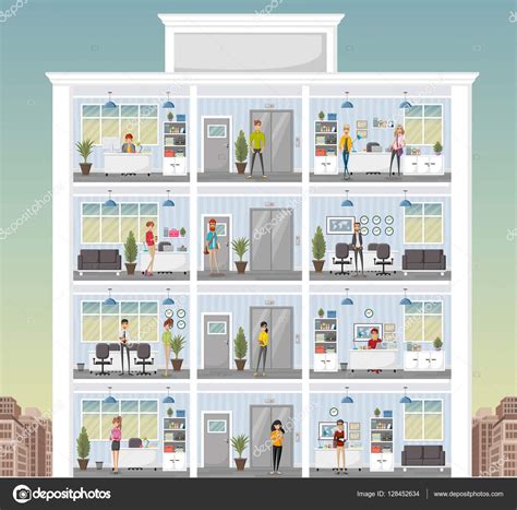 Cartoon Pictures of Business Centers 的图像结果