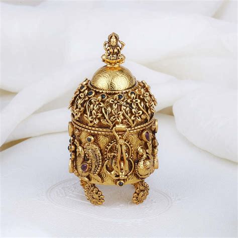 Gold Plated Kum Kum Box | Antique Silver Kum Kum Box Collections – The ...