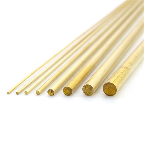 5 Segments of Round Brass Rods - Custom Lengths from 1/2 inch to 12 ...