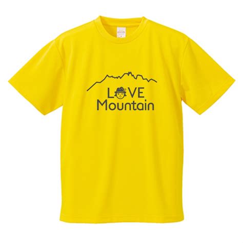 LOVE MOUNTAIN Tシャツ × カナリアイエロー | TRAIL MARKS