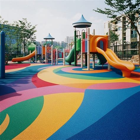 Colorful Rubber Flooring for Safe and Engaging Playground Designs ...