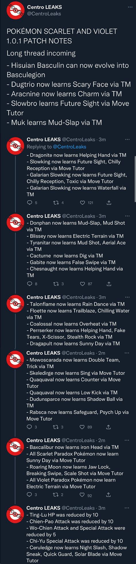 Scarlet/Violet Leak Thread V: Now With Full Move Data! : r/stunfisk