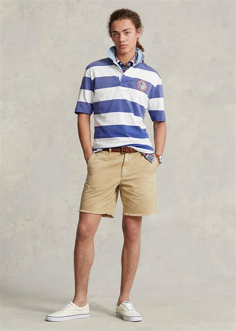 Classic Fit Striped Jersey Rugby Shirt for Men | Ralph Lauren® IN