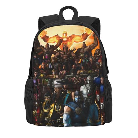 Game Mortal Kombat Characters Backpack Adjustable Lightweight Daypack ...