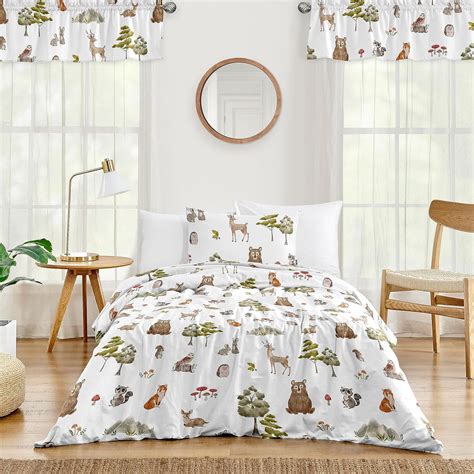 Amazon.com: Sweet Jojo Designs 2-Piece Twin Comforter Set (Woodland ...