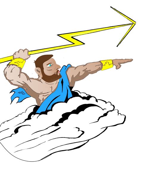 How To Draw Zeus Lightning Bolt