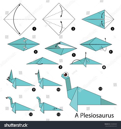Origami Easy Dinosaur Instructions