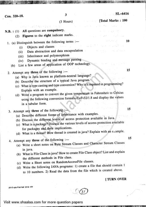 Image result for Java B.Tech Question Paper