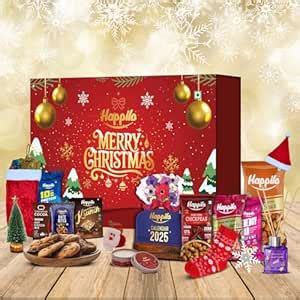 Happilo Christmas Gift Box Rudolph 500g, Festive Treats & Snacks, Santa ...