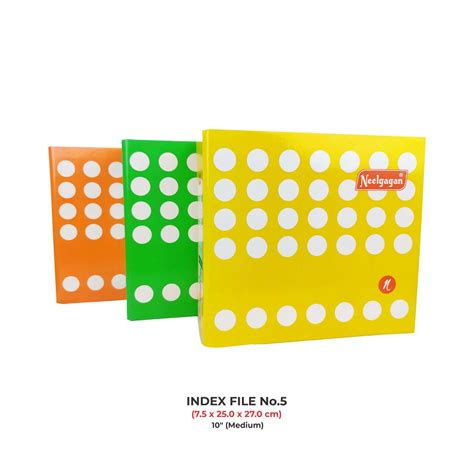 Index File (Printed) (Lever Arch - Box File) No.5 (10 inch - Medium ...