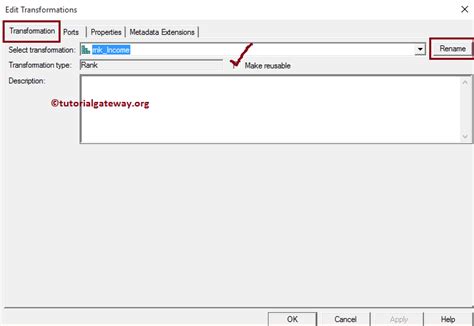 Image result for Rank Transformation Informatica