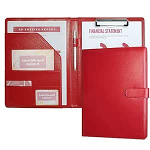 Mymazn Padfolio Clipboard Folder Portfolio, Faux Leather Storage ...