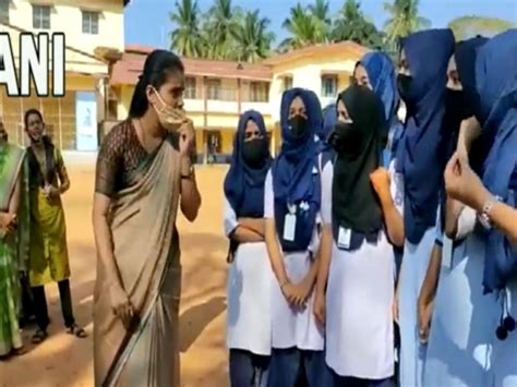 Girls stuck on wearing hijab teachers return from school gate education ...