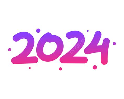 2024年新年龙年喜庆数字插画图片素材下载_psd格式_熊猫办公