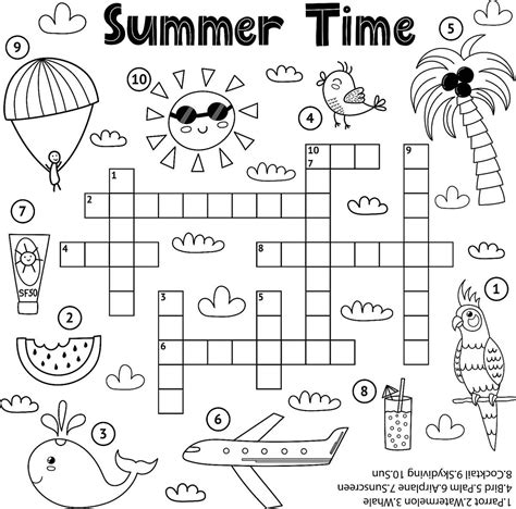 Printable Kids Crossword Puzzles