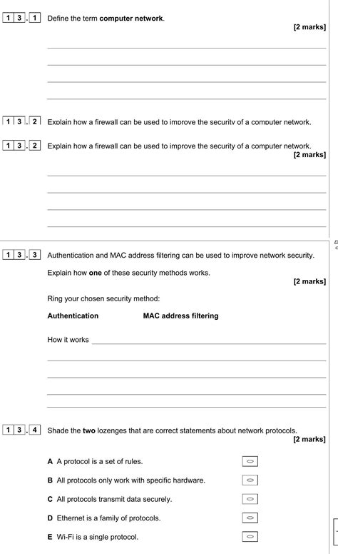 GCSE Computer Science AQA Protocols 的图像结果