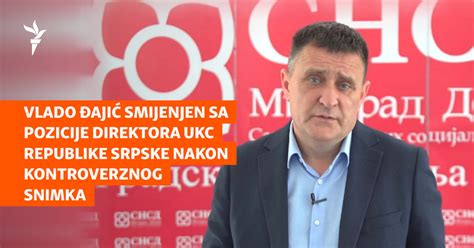 Pokrenuta istraga o snimku zbog kojeg je Vlado Đajić smijenjen sa ...