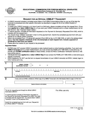 Usmle Transcript - Fill and Sign Printable Template Online