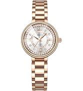 NIBOSI Women Stainless Steel Watches Analog Rose Gold Band and Square ...