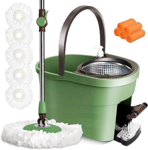 Masthome Mop and Buckets Sets, Microfibre Mops for Cleaning Floors with ...