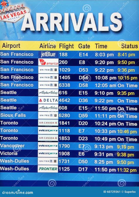 Arrival Display Board at Airport Terminal Editorial Photo - Image of ...