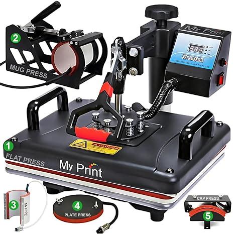 MY PRINT | Heat Press 5 in 1 Digital Multi Functional | DTF PRINTING ...