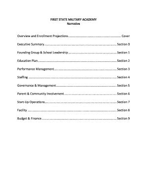 Fillable Online doe k12 de The First State Military Academy - Delaware ...