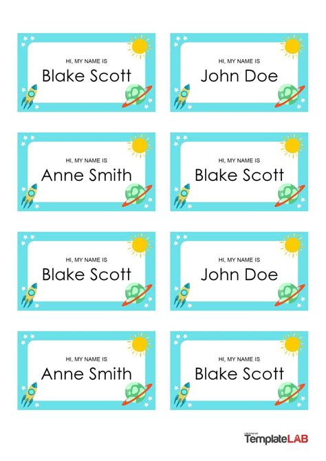 Free Printable Name Plate Template - Jenny Blog