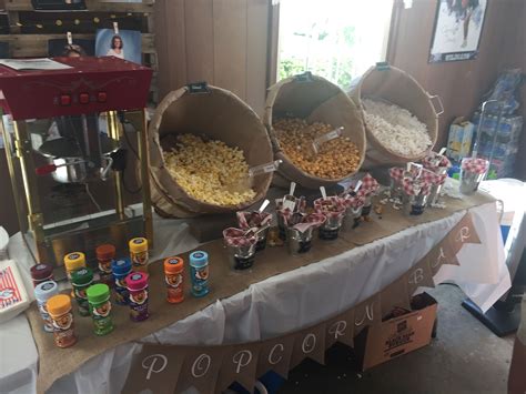 Candy Bar and Popcorn Bar Ideas
