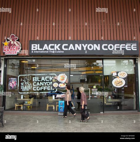 CHIANG MAI, THAILAND - APRIL 28 2018: Black Canyon Coffee shop in ...