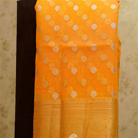 Orange Banarasi Sarees for Every Occasion – Shop Online – Sumangal Banaras