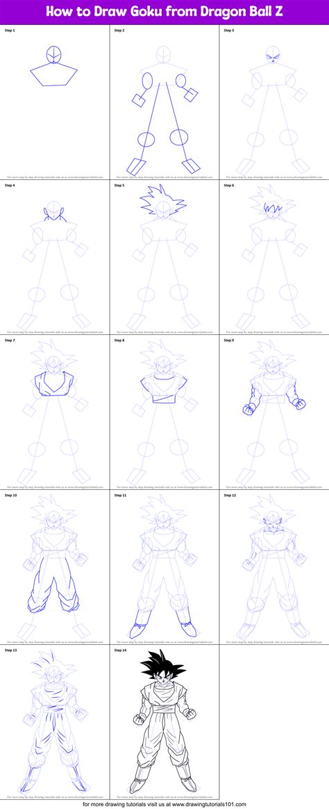 Draw Dragon Ball Z Step By Step