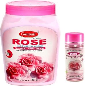 SMIETRZ Gulab Jal 35ml and Ganpati Herbal Rose ( All Purpose Cream ...