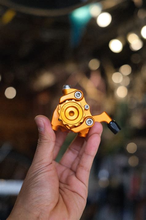 【PAUL COMPONENT】KLAMPER FLAT MOUNT DISC CALIPER BRAKE(ORANGE/SHORT PULL ...