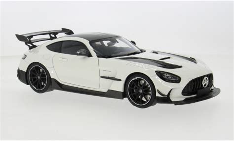 Miniature Mercedes AMG GT 1/18 Minichamps Black Series Metallise Blanche 2021 1:18 - Voiture ...