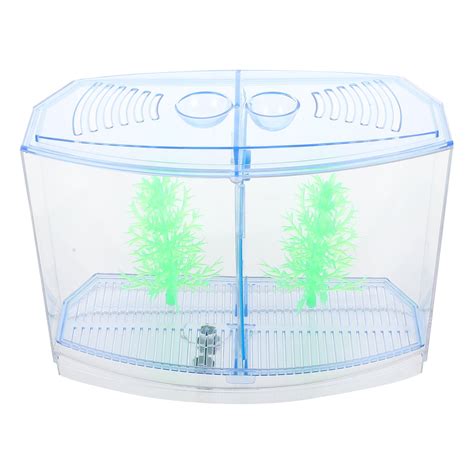 Buy Tank Fish Aquarium Starter Acrylic Tabletop Mini Goldfish Desktop ...