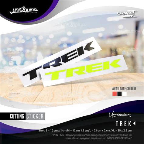 Jual Stiker Sepeda | Cutting Sticker Sepeda Trek | warna - Merah, S ...