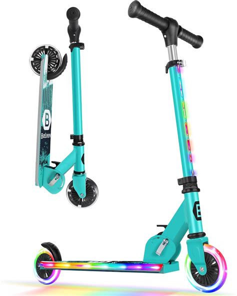 Amazon.com : BELEEV Scooters for Kids Ages 3-12 with Light-Up Wheels ...