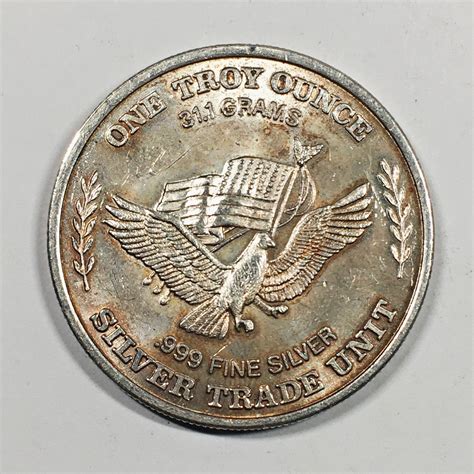 One Troy Ounce .999 Fine Silver Round*Minted From US Strategic ...