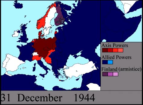 Map Of Europe 1944