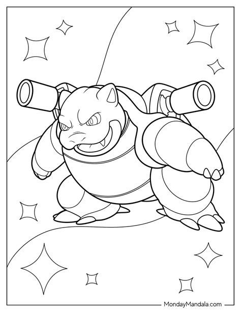 20 Blastoise Coloring Pages (Free PDF Printables)