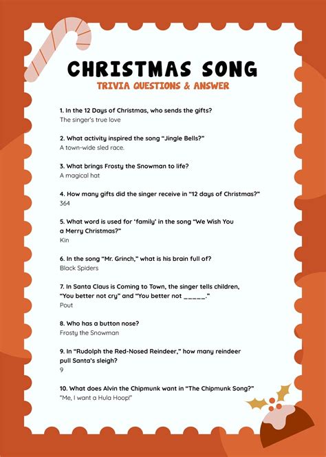 Christmas Carol Trivia - 15 Free PDF Printables | Printablee ...