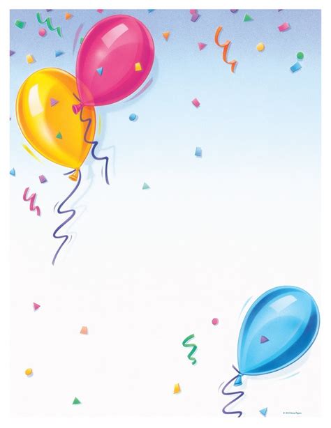 Great Papers! Balloons Letterhead, 80 Count, 8.5"x11" (2014259 ...