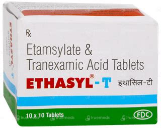 Ethasyl T 500/250 MG | Order Ethasyl T 500/250 MG Tablet Online at Truemeds