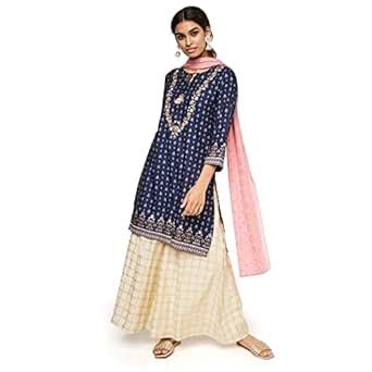 Global Desi Women's Viscose Set-3 (FW22GM2303PRL_Indigo_M) : Amazon.in ...