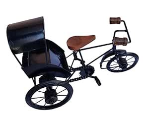 Buy SHEEN TRADERS: Wooden Wrought Iron Cycle Rickshaw Toy for Kids and ...
